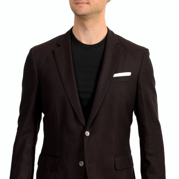 Hugo Boss Men's "Hartlay" Slim Fit 100% Wool Two Button Blazer US 44R IT 54R - Picture 1 of 6
